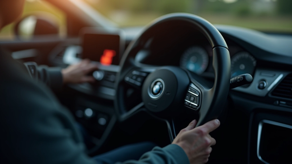 Automobilio vairo žiedas su valdikliais, mygtukais langams ir kitoms funkcijoms reguliuoti